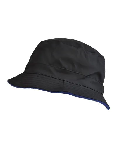 Bob de pluie noir / bleu - Vente de bob imperméable - Toutacoo.