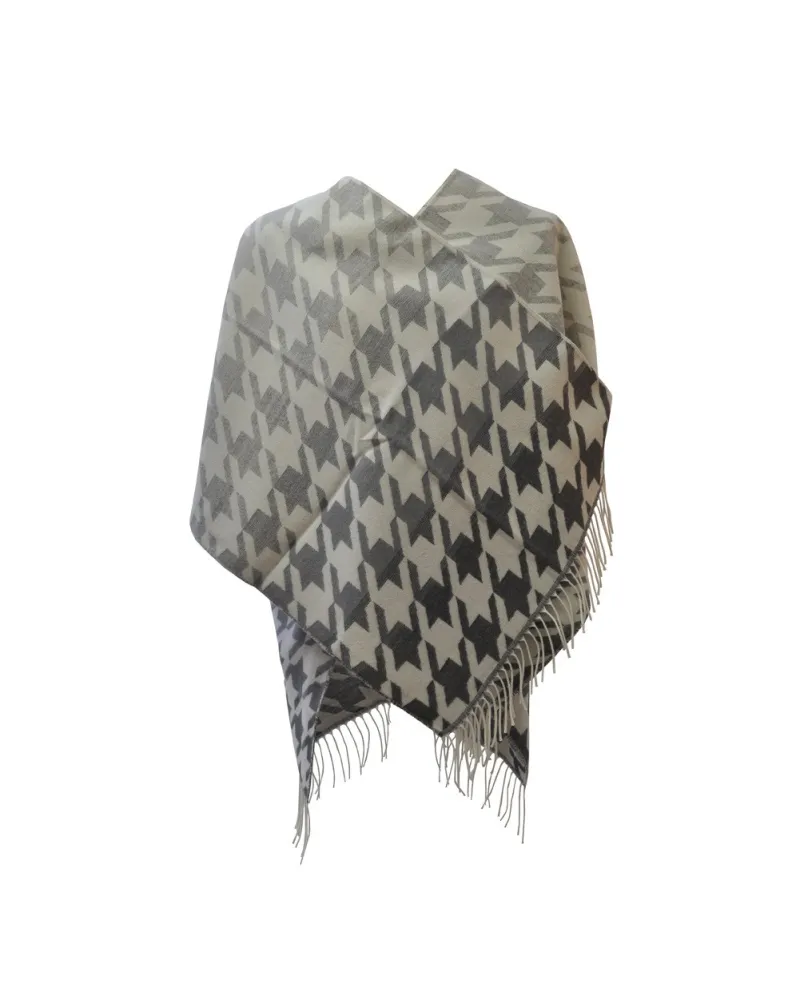 Poncho Carrie gris - Boutique de ponchos pour femme - Toutacoo.