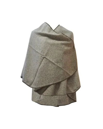 Poncho Sahara beige arrondi - Boutique de ponchos femme - Toutacoo.