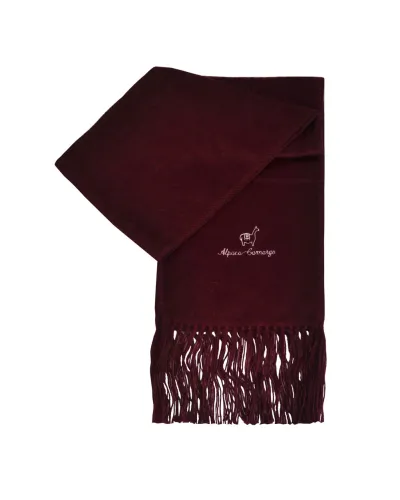 Echarpe en alpaga bordeaux, Vente d'écharpes en ligne sur Toutacoo.