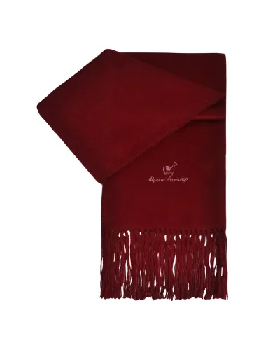 Echarpe en alpaga Dark Red, Vente d'écharpes en ligne sur Toutacoo.