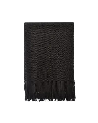 Echarpe anthracite nid d'abeille - Boutique d'écharpe en laine - Toutacoo.