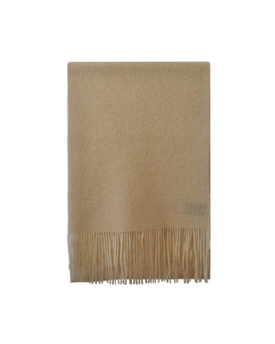 Echarpe beige nid d'abeille - Boutique d'écharpe en laine - Toutacoo.