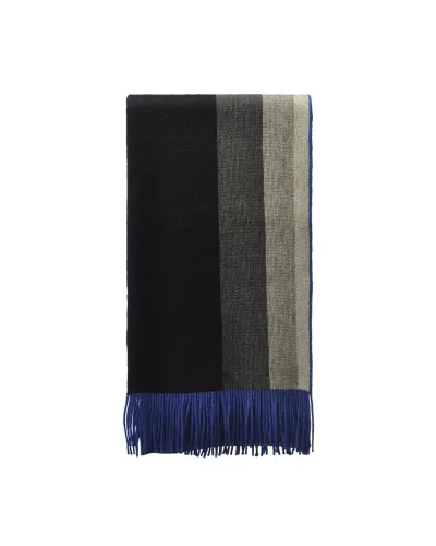 Echarpe King Noir/Bleu - Boutique d'écharpes pour homme, Toutacoo.