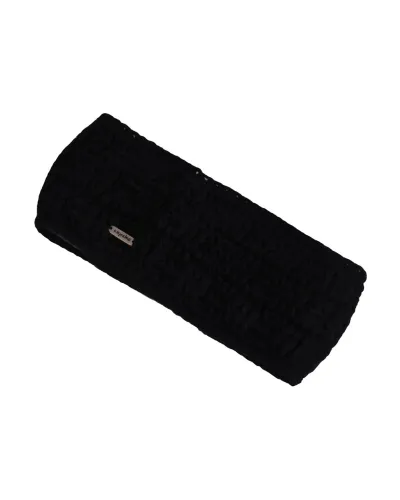 Bandeau uni noir - Fabriqué à la Main - Bandeau Ski, Cache-oreilles - Toutacoo.