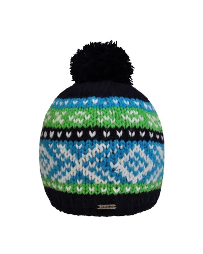 Bonnet Givré Navy Blue - Bonnet à pompon pour l'hiver et le ski - Toutacoo.
