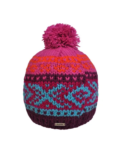 Bonnet Givré Pink - Bonnet à pompon pour l'hiver et le ski - Toutacoo.
