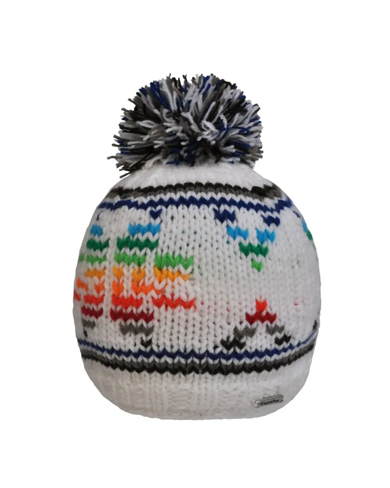Bonnet Glacé Snow-Blue - Bonnet à pompon pour l'hiver et le ski - Toutacoo.
