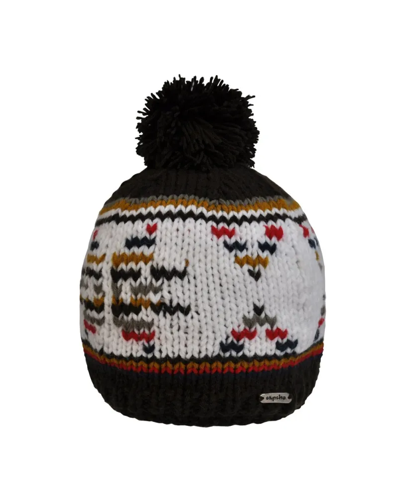 Bonnet Glacé Choco - Bonnet à pompon pour l'hiver et le ski - Toutacoo.