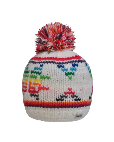 Bonnet Glacé Snow-Pink - Bonnet à pompon pour l'hiver et le ski - Toutacoo.