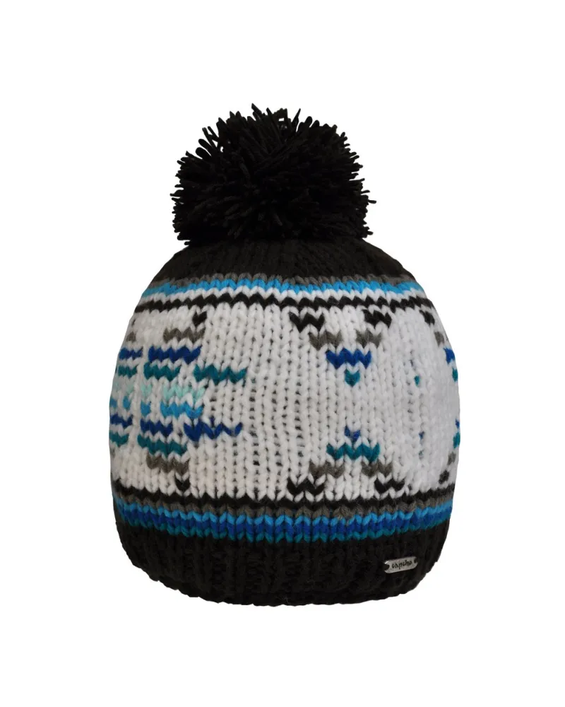 Bonnet Glacé Blue - Bonnet à pompon pour l'hiver et le ski - Toutacoo.