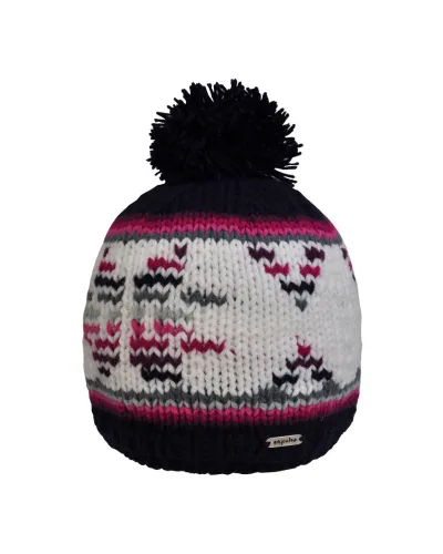 Bonnet Glacé Pink - Bonnet à pompon pour l'hiver et le ski - Toutacoo.