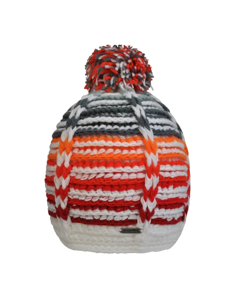 Bonnet Orange Day - Bonnet à pompon pour l'hiver et le ski - Toutacoo.
