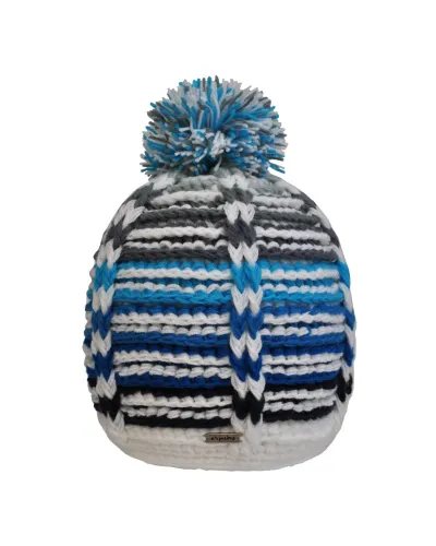 Bonnet Blue Day - Bonnet à pompon pour l'hiver et le ski - Toutacoo.