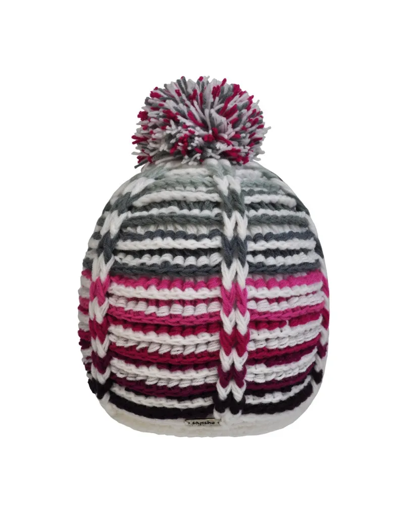 Bonnet Pink Day - Bonnet à pompon pour l'hiver et le ski - Toutacoo.