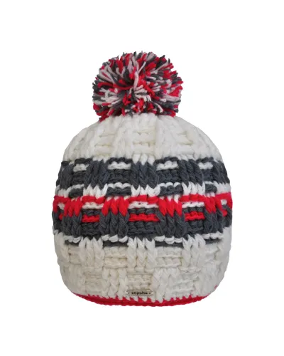 Bonnet Diamond Red - Bonnet à pompon pour l'hiver et le ski - Toutacoo.