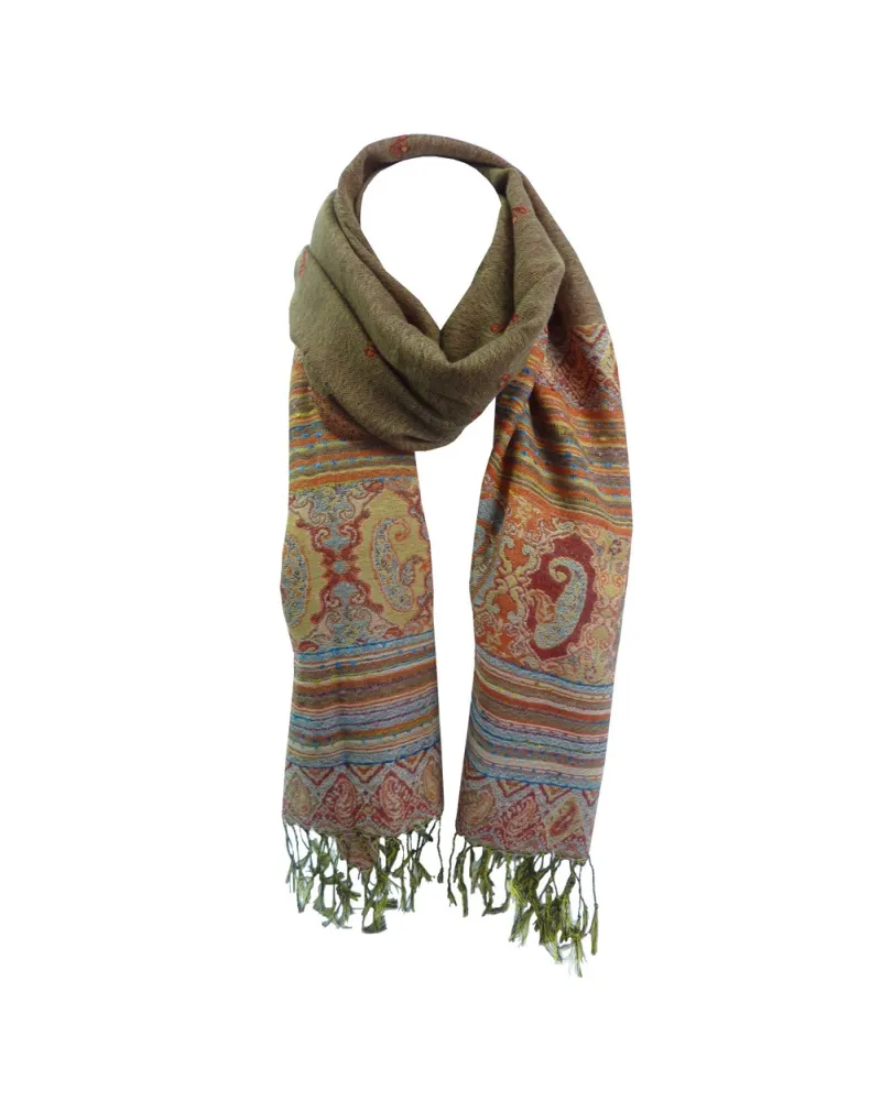 Echarpe Akar motifs Cachemire. Vente d'écharpes pour homme et femme. Boutique Toutacoo.