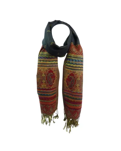 Echarpe Jungney motifs Cachemire. Vente d'écharpes pour homme et femme. Boutique Toutacoo.