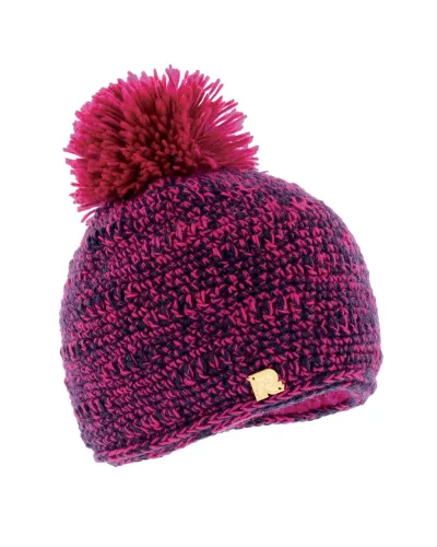 Bonnet chiné Framboise - Vente de bonnets en laine - Toutacoo.