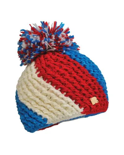Bonnet tricolore Blue - Vente de bonnets en laine - Toutacoo.