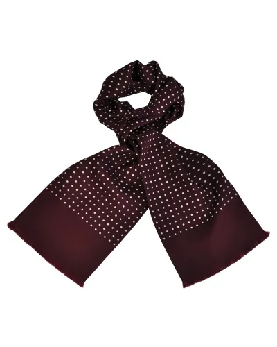 Foulard Carven rouge à pois, foulard en soie homme Carven, Boutique TOUTACOO.
