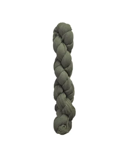 Chèche kaki XXL torsadé - Toutacoo.