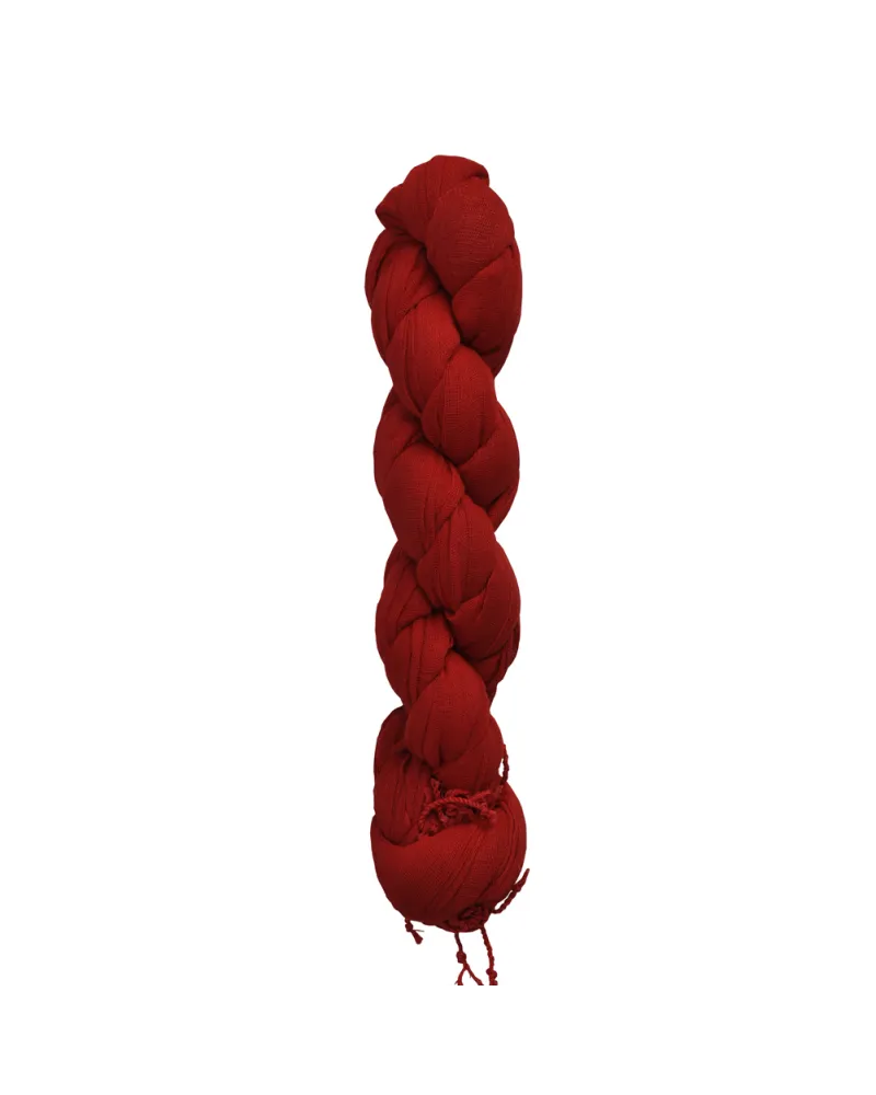 Chèche rouge XXL torsadé - Toutacoo.