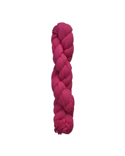 Baumwoll-Schal Pink geflochten - Boutique Toutacoo