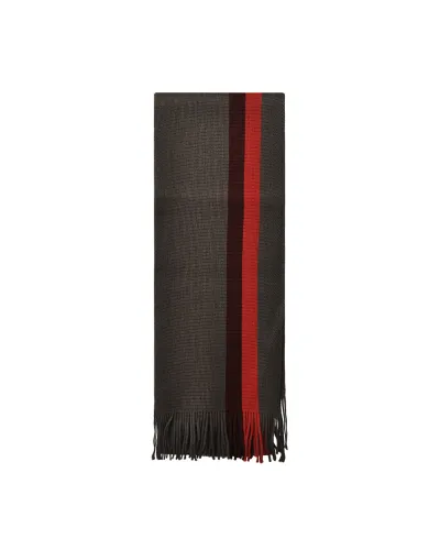 Echarpe Wendel Marron/Rouge - Boutique d'écharpes pour homme, Toutacoo.