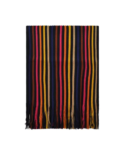 Echarpe XL rayée Bleu/Multicolore - Boutique d'écharpes pour homme, Toutacoo.