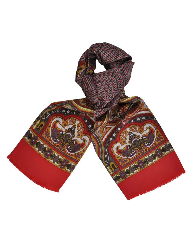 Foulard Carven Lys Rouge, foulards en soie homme, Boutique TOUTACOO.