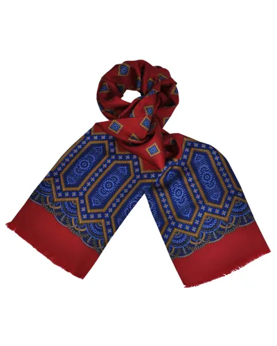 Foulard Carven Square Rouge, foulards en soie homme, Boutique TOUTACOO.