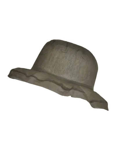 Chapeau organza coton, kaki - Vente chapeaux de plage Femme - Toutacoo