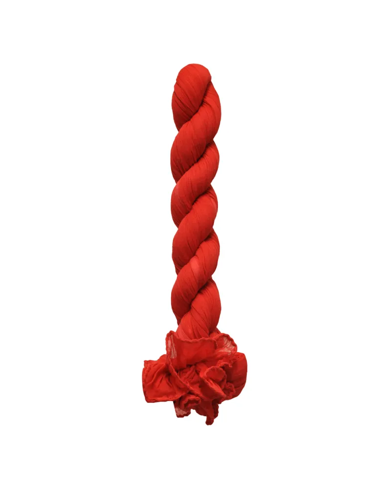 Vente chèche rouge, 100% coton, Foulard chèche torsadé, TOUTACOO.