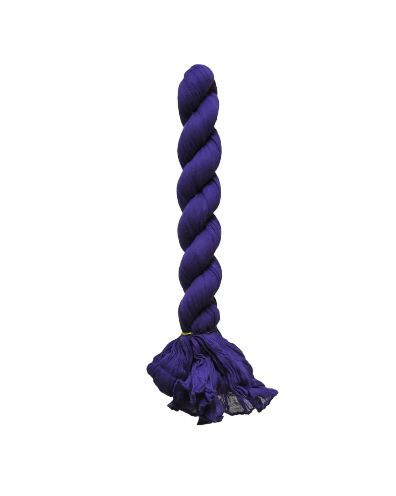 Vente chèche bleu indigo, 100% coton, Foulard chèche torsadé, TOUTACOO.