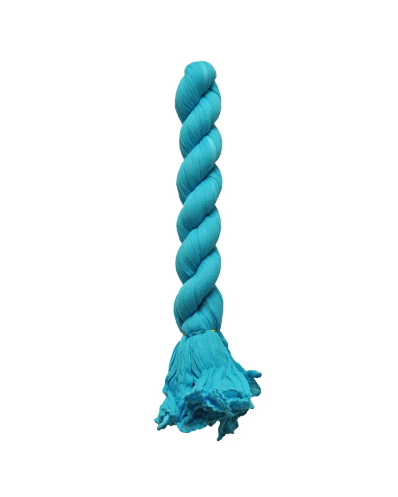 Vente chèche Bleu Lagon, 100% coton, Foulard chèche torsadé, TOUTACOO.