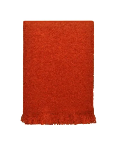 Echarpe orange mohair, Vente d'écharpes en laine, Toutacoo.