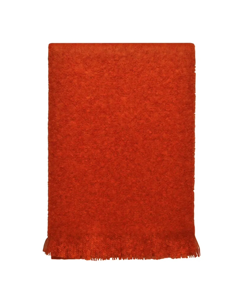 Echarpe orange mohair, Vente d'écharpes en laine, Toutacoo.