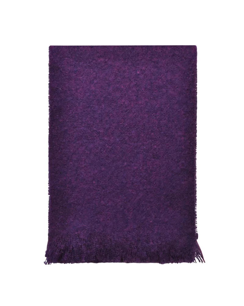 Echarpe violette mohair, Vente d'écharpes en laine, Toutacoo.