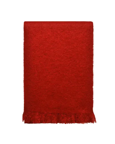 Echarpe rouge mohair, Vente d'écharpes en laine, Toutacoo.