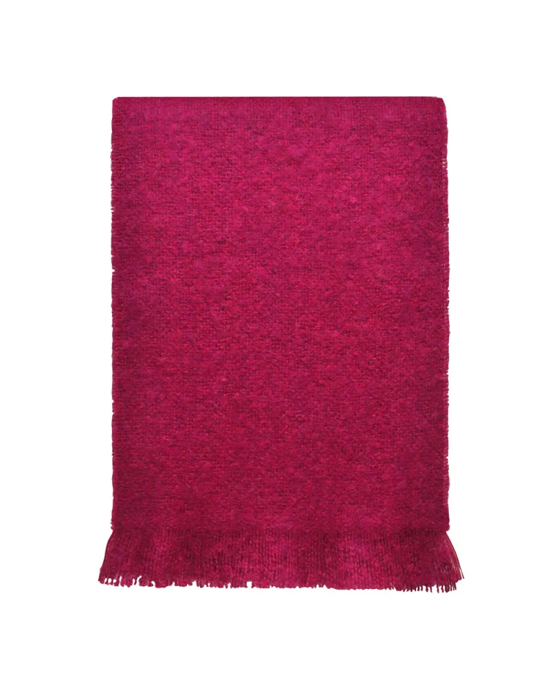 Echarpe rose fushia mohair, Vente d'écharpes en laine, Toutacoo.