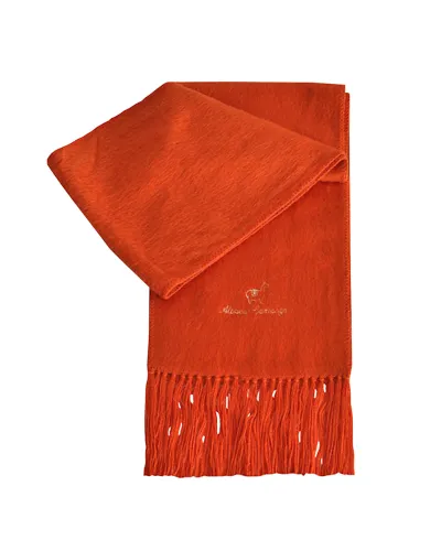 Echarpe en alpaga orange, Vente en ligne sur Toutacoo.