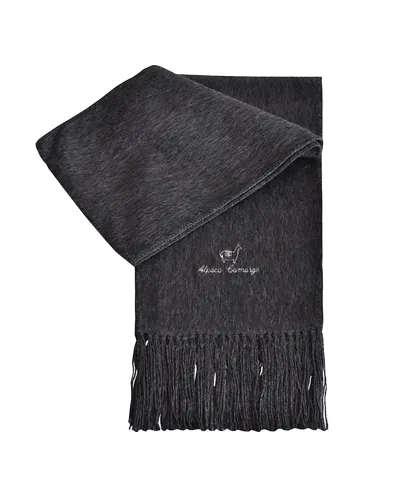 Echarpe en alpaga anthracite, Vente en ligne sur Toutacoo.
