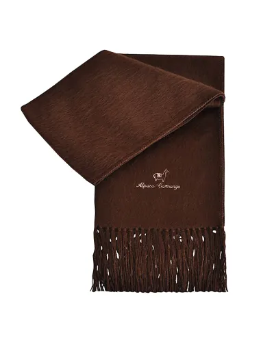 Echarpe en alpaga marron, Vente en ligne sur Toutacoo.