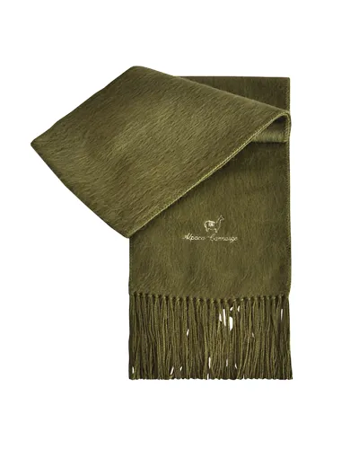 Echarpe en alpaga vert kaki, Vente en ligne sur Toutacoo.