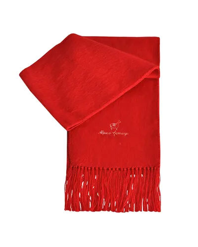 Echarpe en alpaga rouge, Vente en ligne sur Toutacoo.