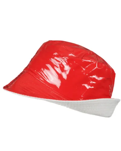Bob vinyle rouge - Vente de bob imperméable - Toutacoo.