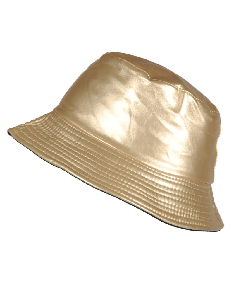 Bob de pluie ciré mat doré - Vente de chapeau imperméable - Toutacoo.
