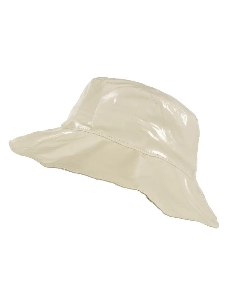Cappello antipioggia, Cappello beige a tesa larga - Cappello impermeabile in vendita - Toutacoo.