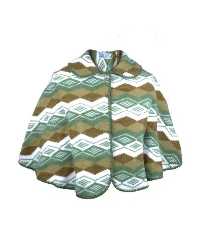 Women's cape, green fancy - Toutacoo.